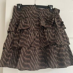 Banana republic tiered mini skirt, medium